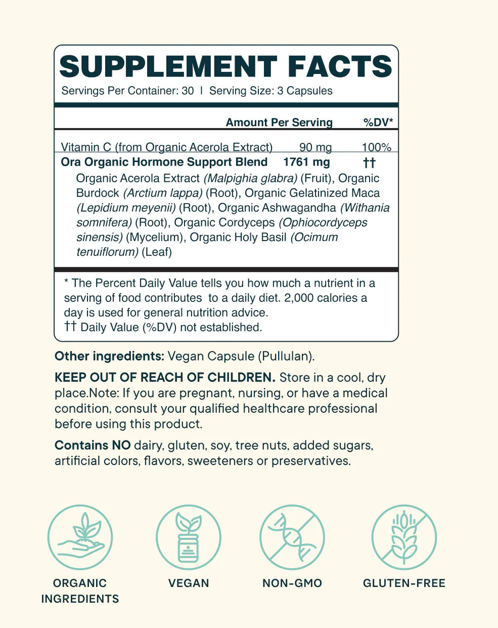 Hormonious Hormonal Balance & Support Organic