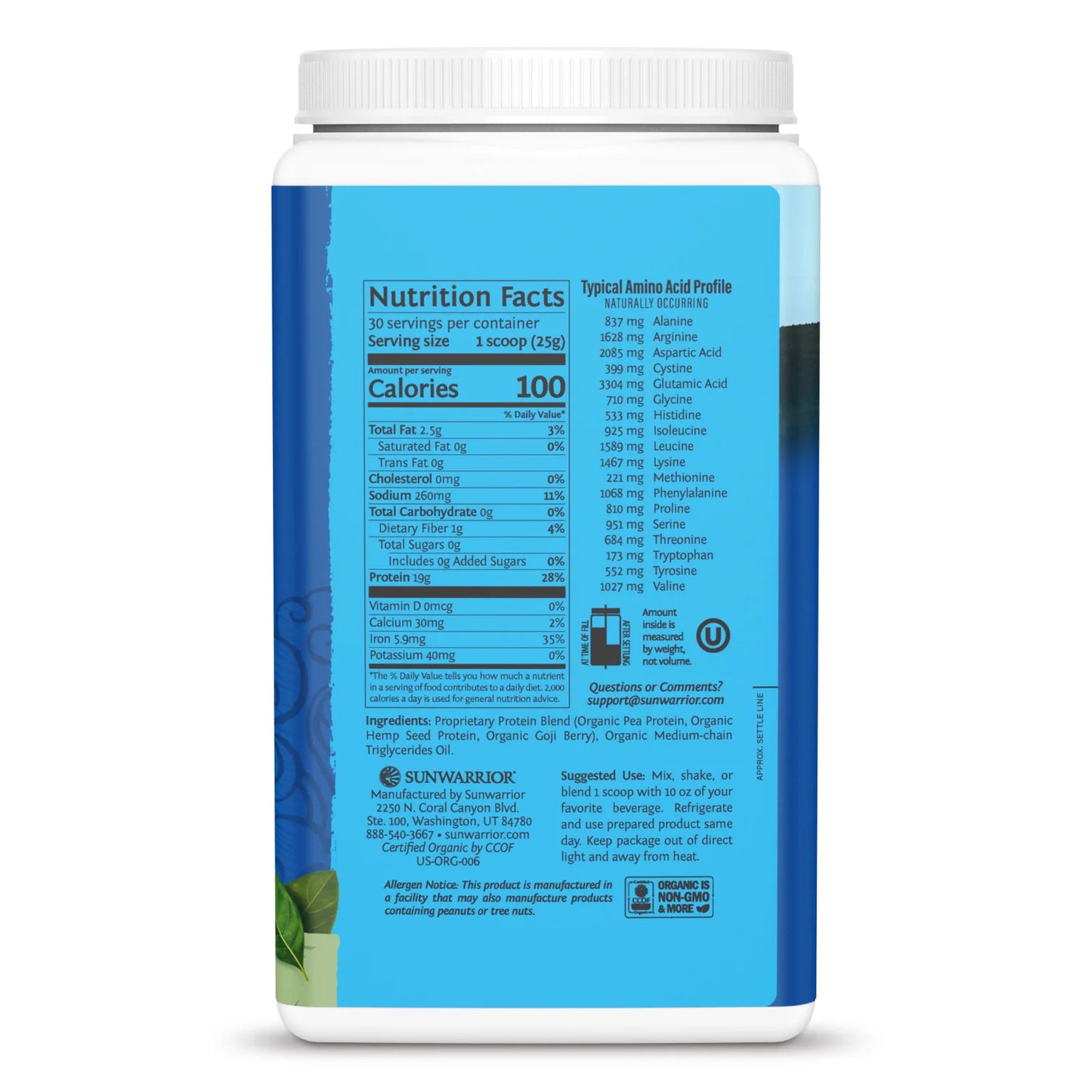 Protein Warrior Blend Organic