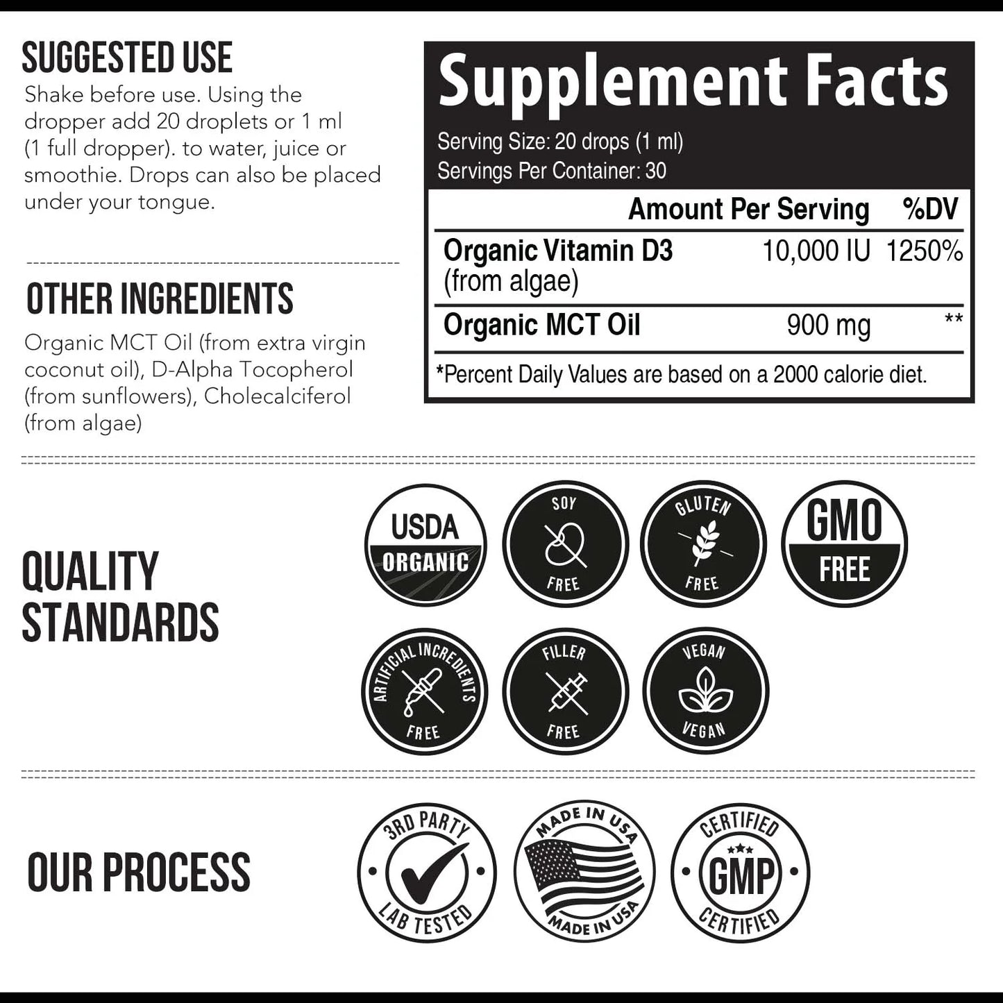 Plant-D3® Vitamin D3 10,000 IU Organic