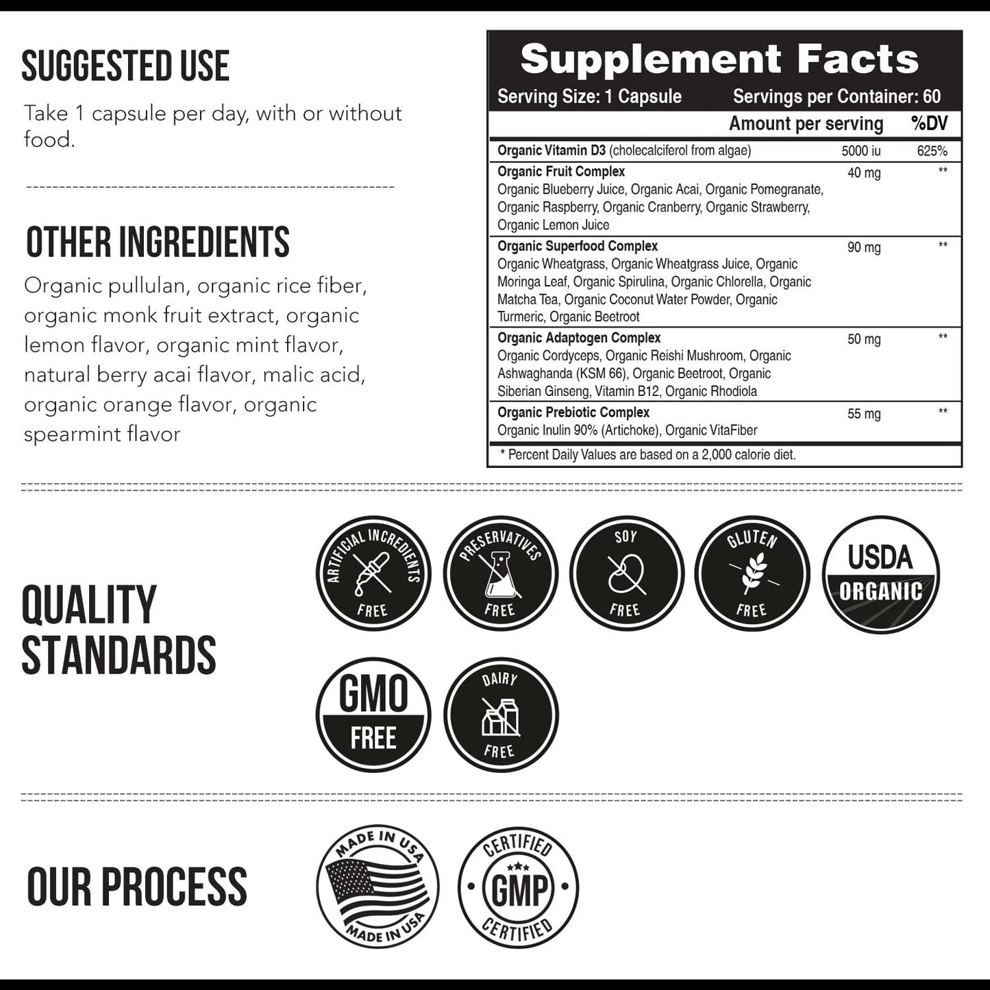 Triquetra Plant-D3 Vitamin D 5,000 IU Capsules Organic