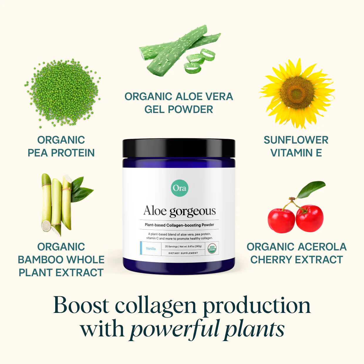 Aloe Gorgeous Collagen Booster Organic