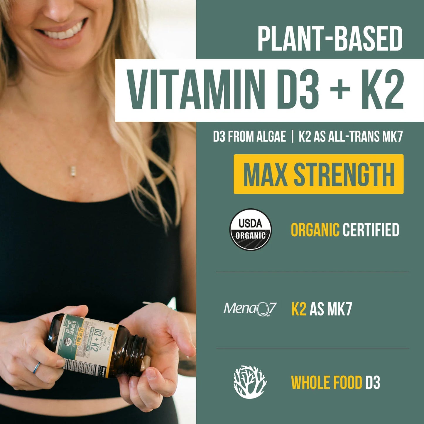 D3 + K2 10,000 IU Organic