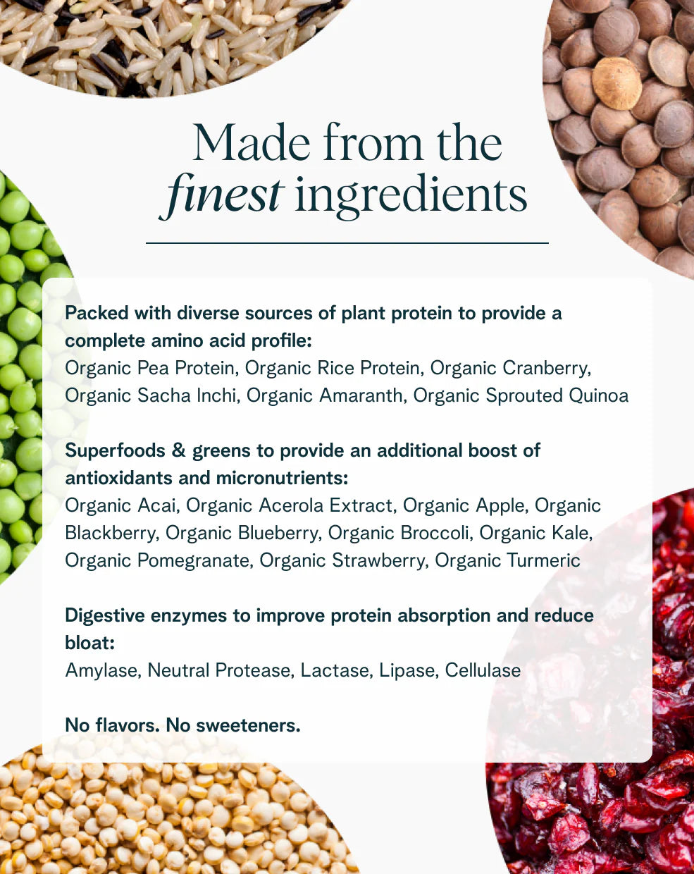 Ora Organic So Lean & So Clean Protein Unflavored Powder Organic