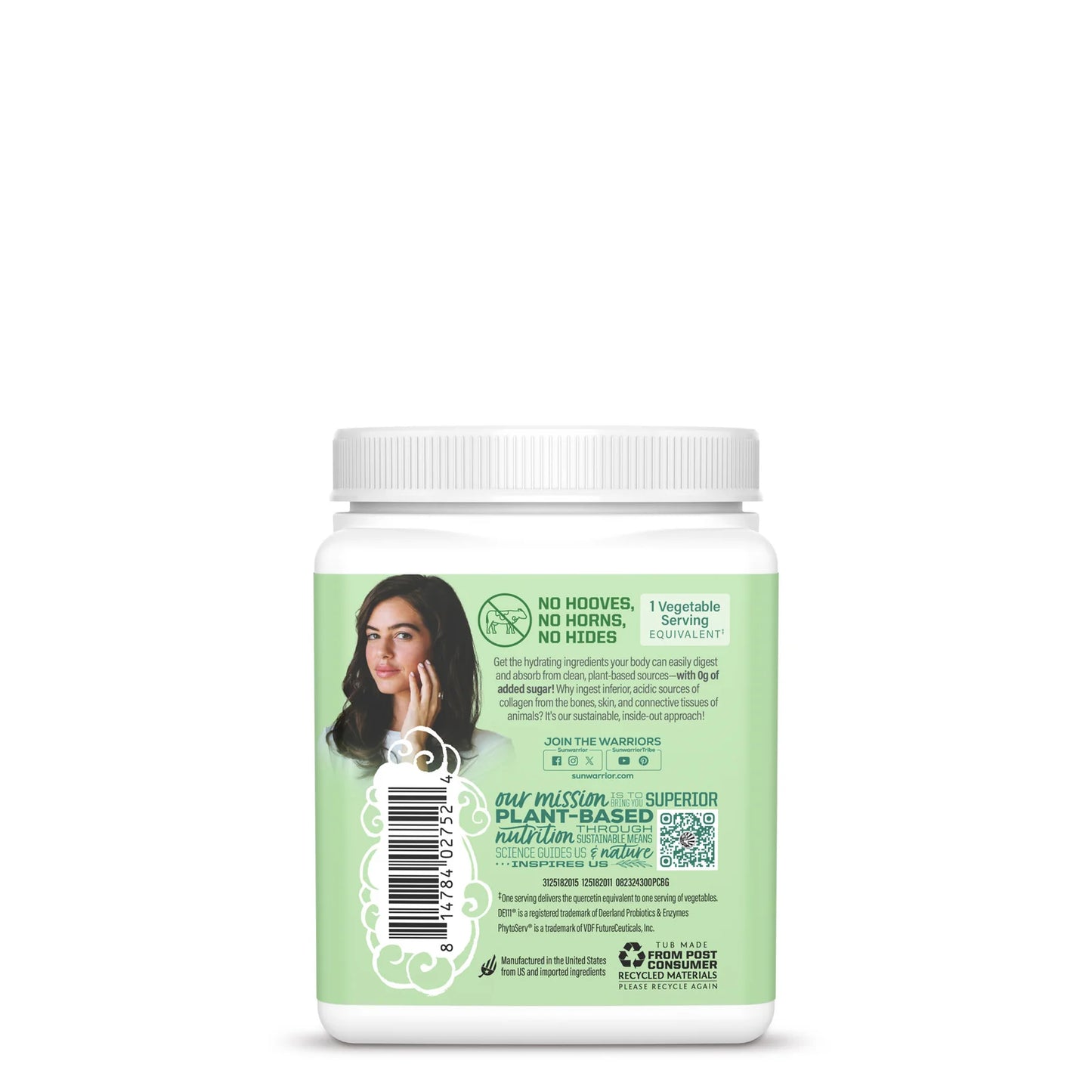 Sunwarrior Beauty Greens Collagen Booster Pina Colada Powder