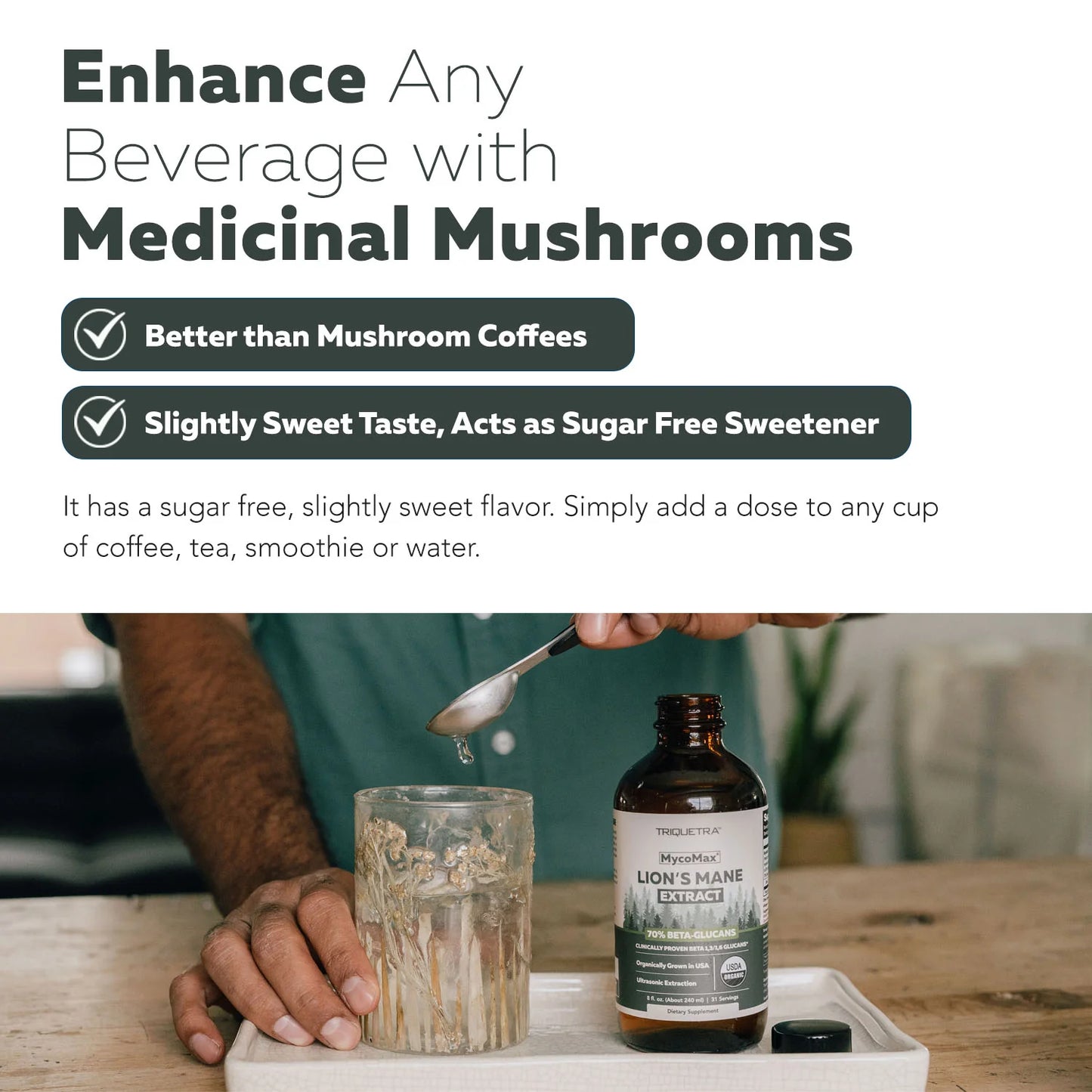 Triquetra MycoMax Lion's Mane Mushroom Extract Liquid Organic
