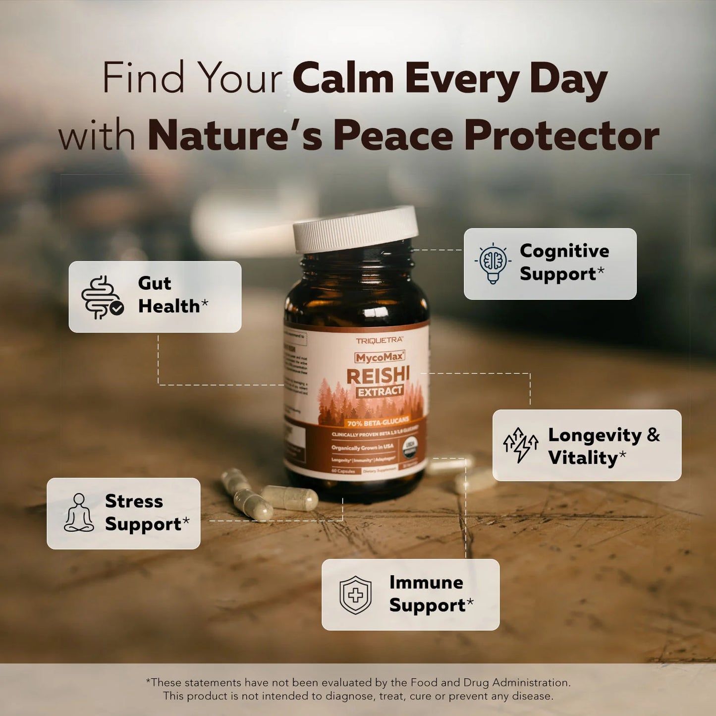 MycoMax Reishi Mushroom Extract Complex Organic
