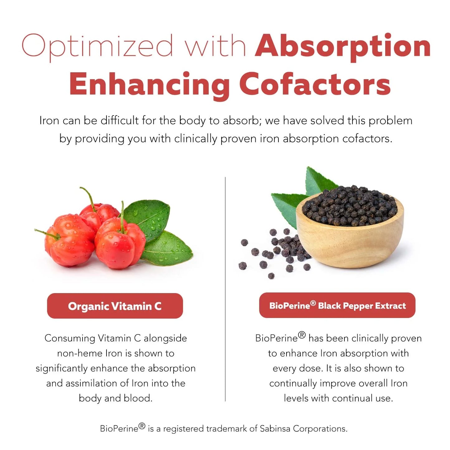 Iron Plus Cofactors Organic