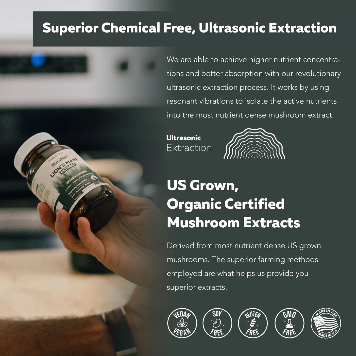 MycoMax Lion's Mane Mushroom Extract Organic