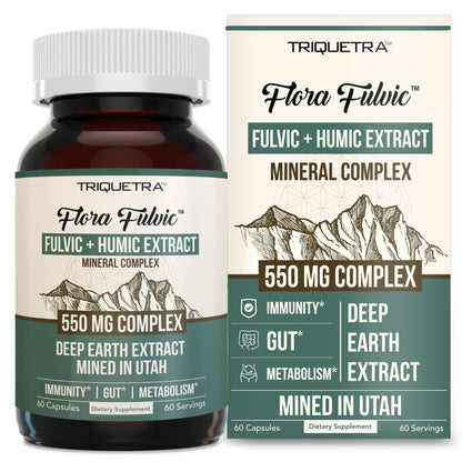 Triquetra Flora Fulvic + Humic Acid Complex Capsules