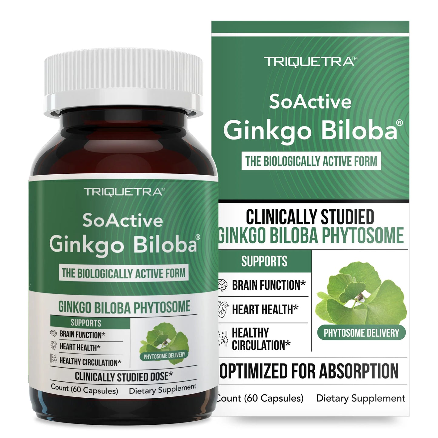 Triquetra SoActive Ginkgo Biloba Phytosome Capsules