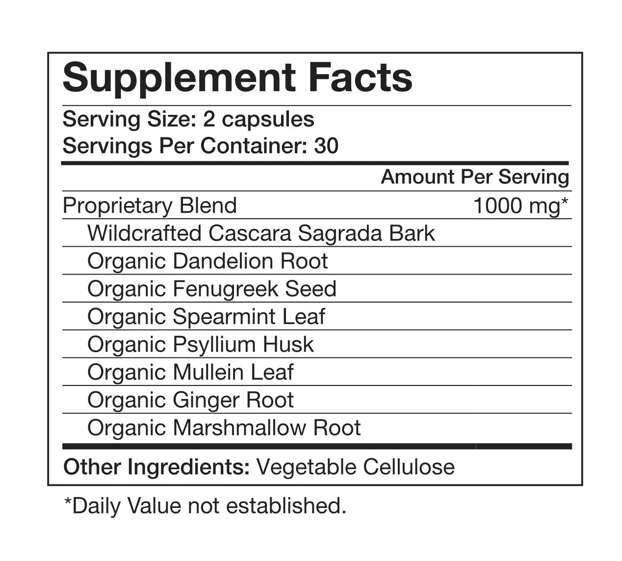 Food Over Drugs Colon Formula Capsules