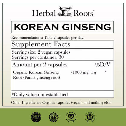 Korean Ginseng Organic
