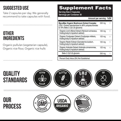 MycoMax Mushroom Extract Complex Organic