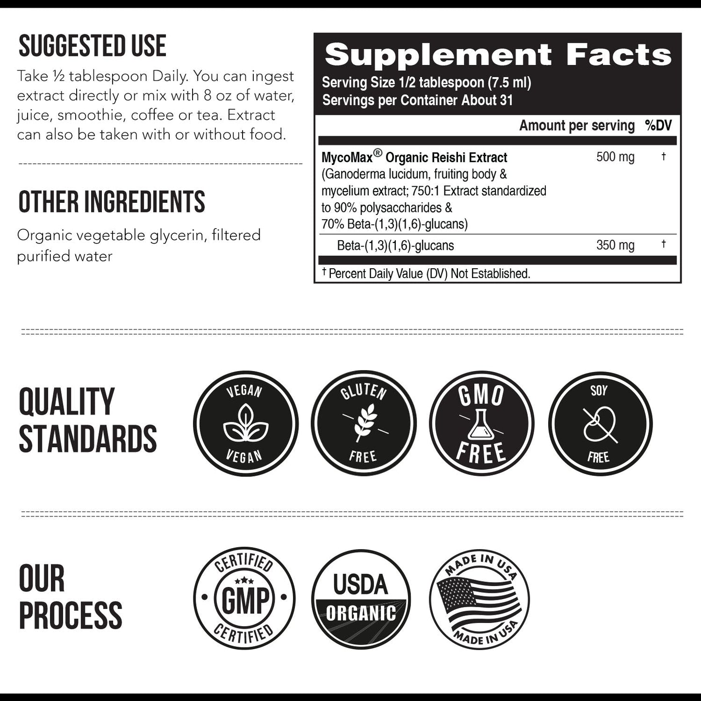 Triquetra MycoMax Reishi Mushroom Extract Complex Liquid Organic