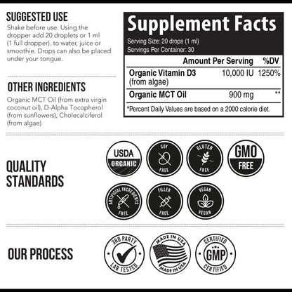 Plant-D3® Vitamin D3 10,000 IU Organic
