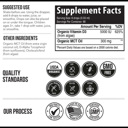 Plant-D3® Vitamin D3 5,000 IU Organic