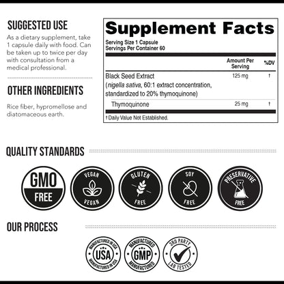 Triquetra TQ-Advanced 4X Black Seed Oil Extract Capsules