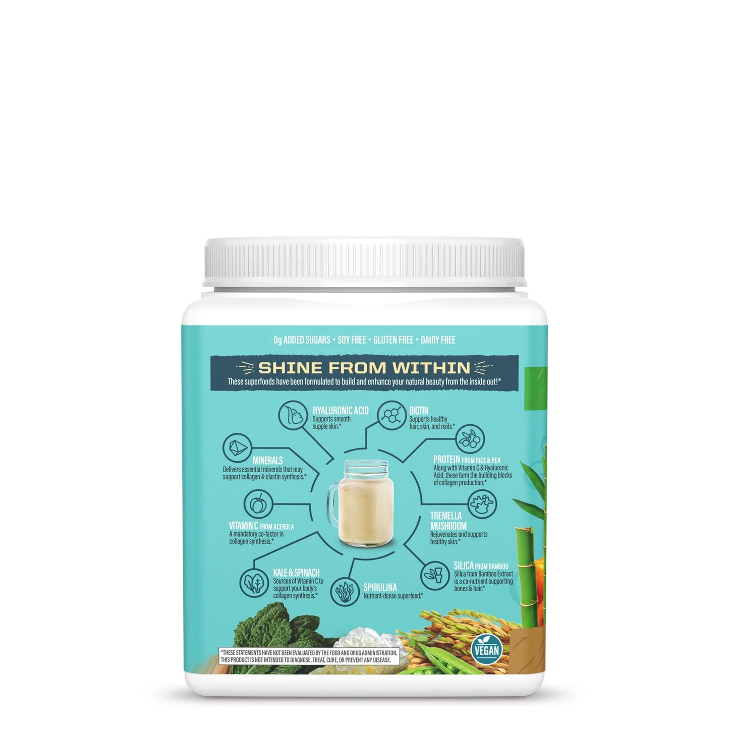 Sunwarrior Collagen Building Protein Peptides Salted Caramel Powder