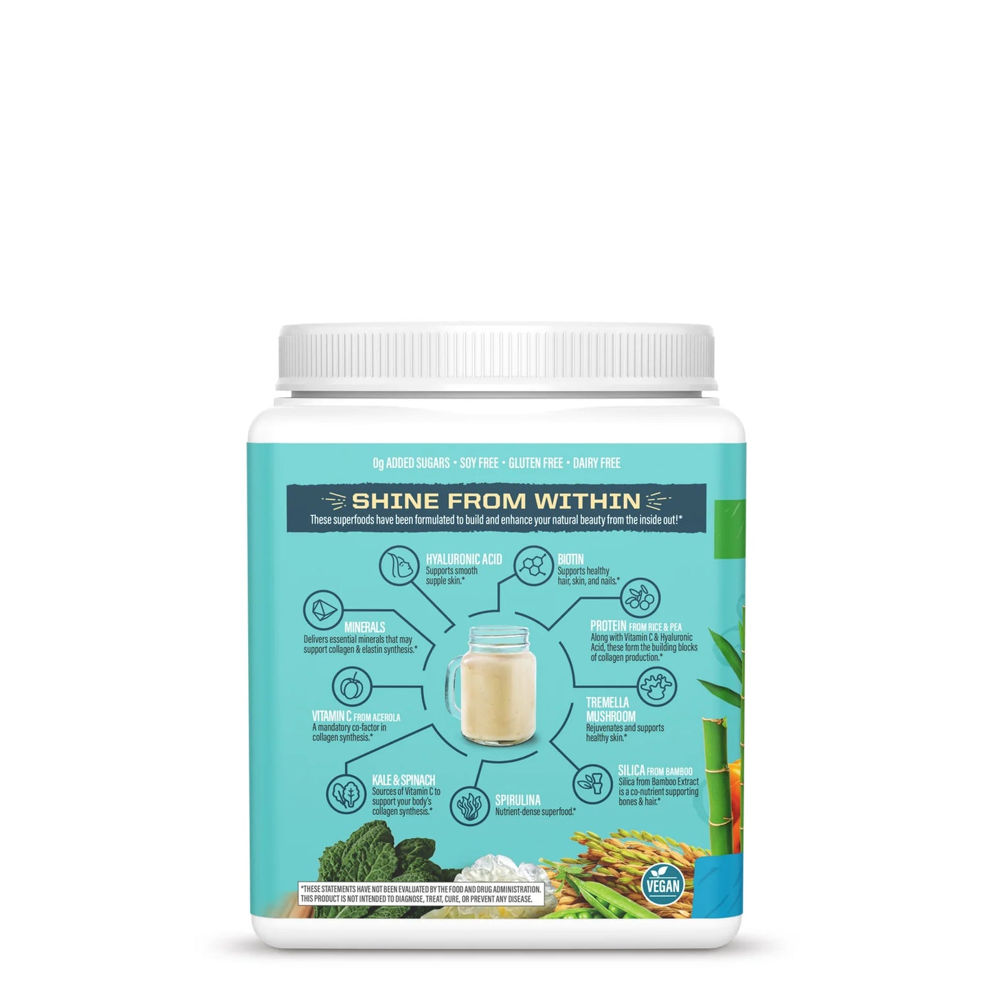 Sunwarrior Collagen Building Protein Peptides Unflavored Powder