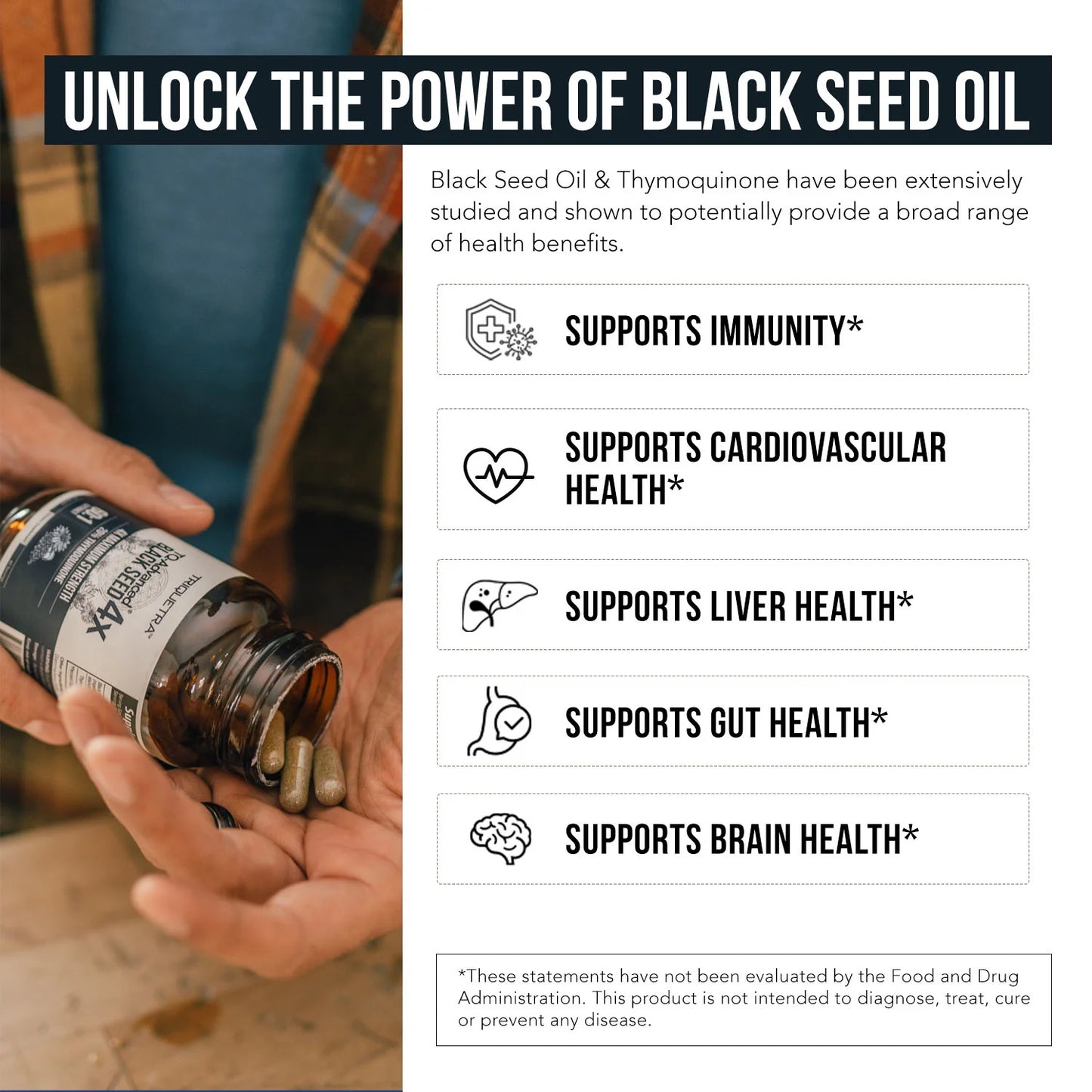 Triquetra TQ-Advanced 4X Black Seed Oil Extract Capsules