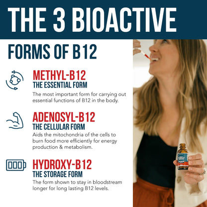 BioActive Vitamin B12 Plus L-Methylfolate 5,000 MCG Organic