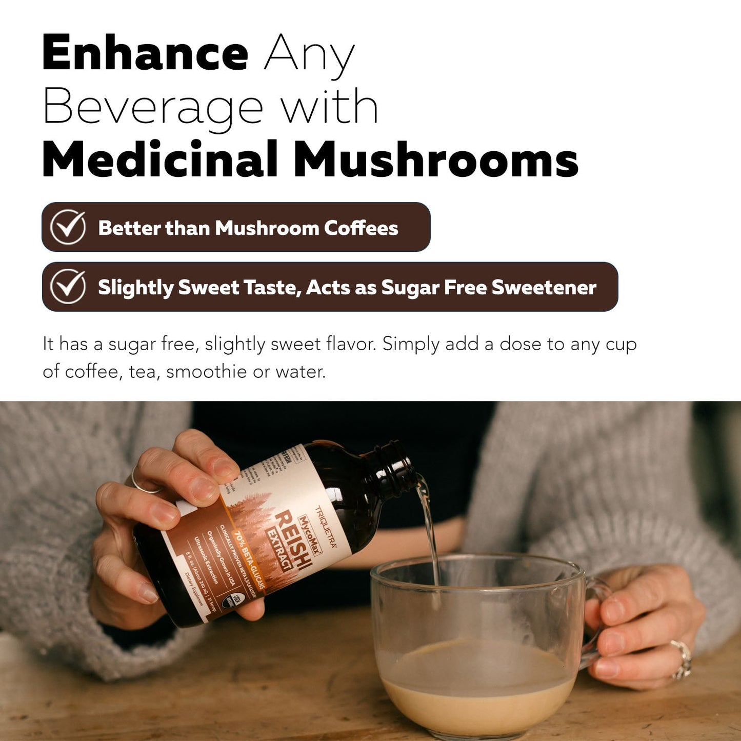 Triquetra MycoMax Reishi Mushroom Extract Complex Liquid Organic