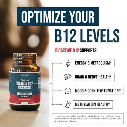 BioActive Vitamin B12 Plus L-Methylfolate 5,000 MCG