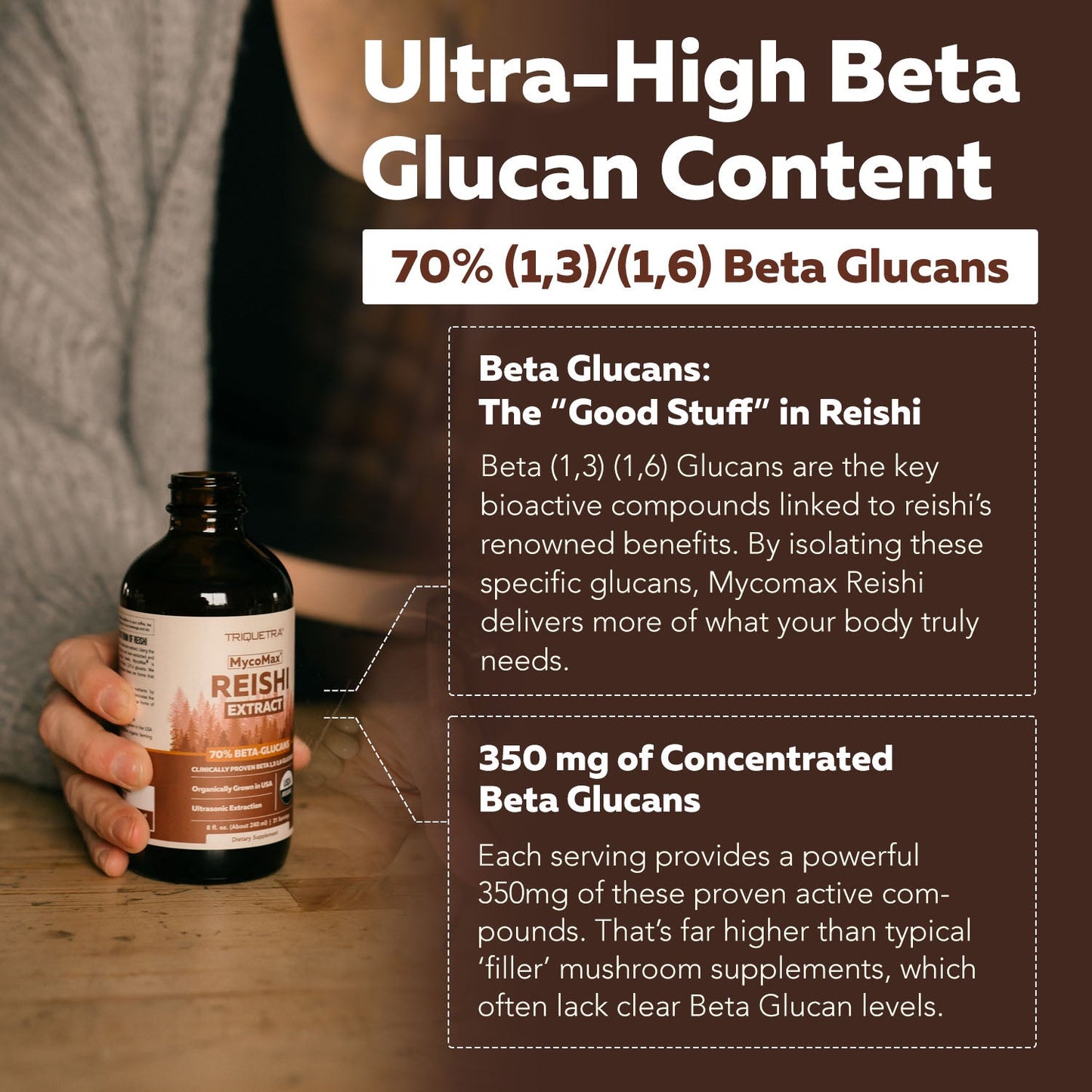 Triquetra MycoMax Reishi Mushroom Extract Complex Liquid Organic